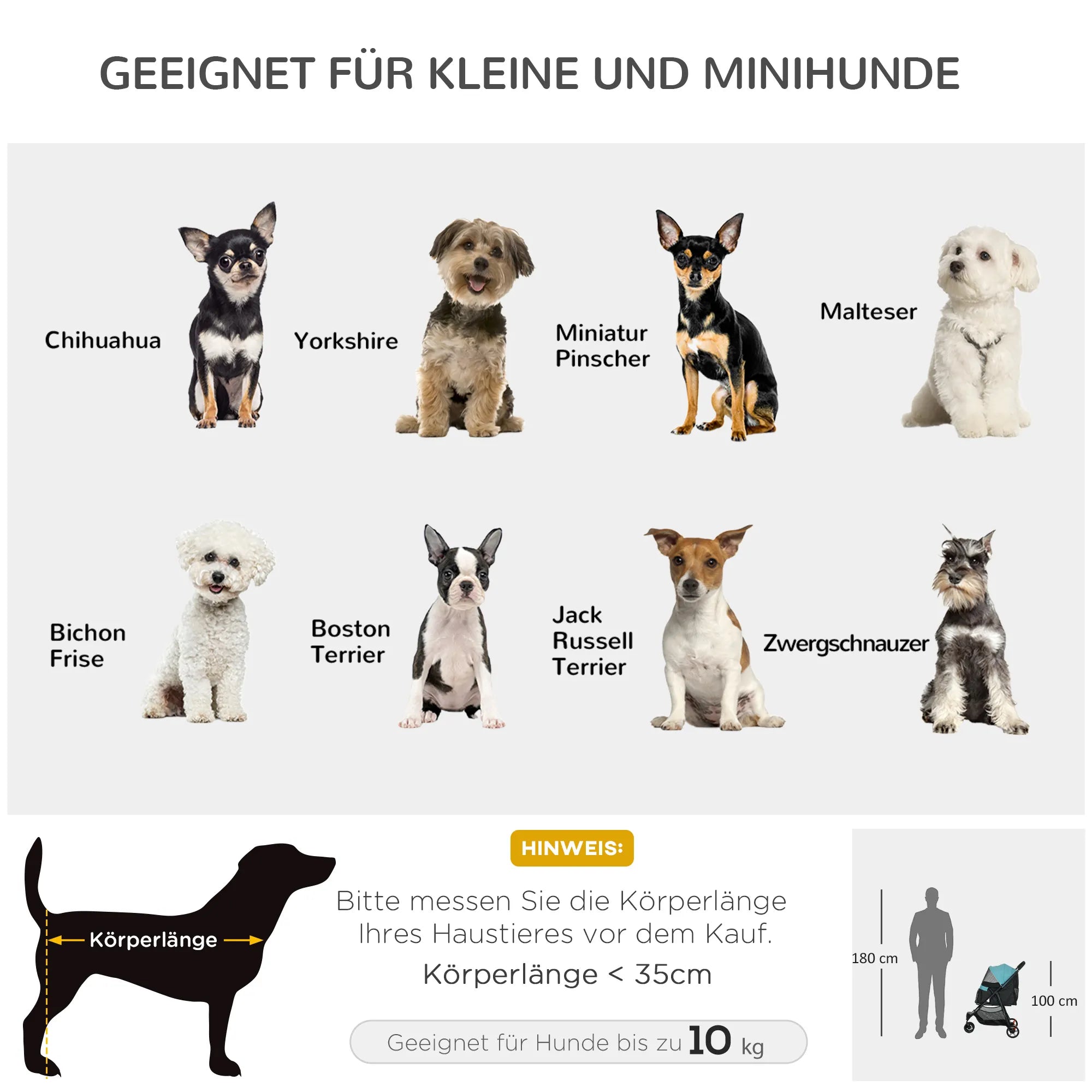 Bērnu ratiņi mājdzīvniekiem līdz 10 kg, saliekami, ar drošības jostu, rokturi, lietus pārsegu, uzglabāšanas somu. Zili + melni.