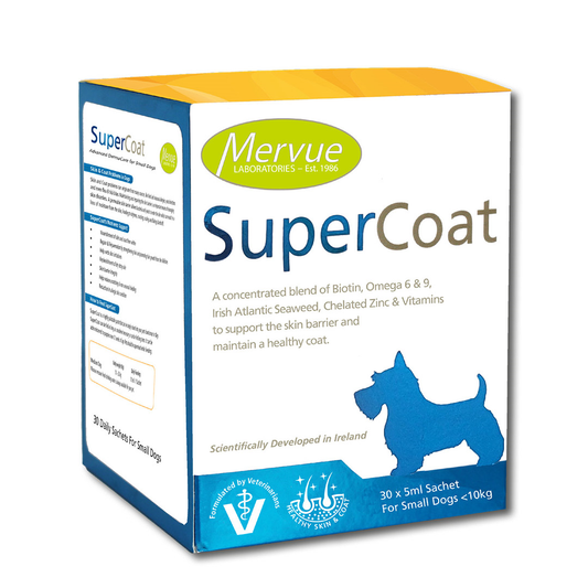 Mervue SuperCoat papildai mažų veislių šunims, 30x5 ml