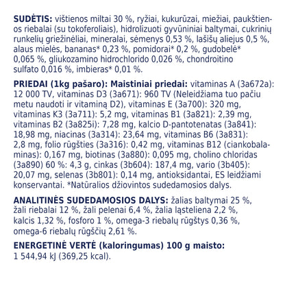 CLUB 4 PAWS PREMIUM VISAVERTIS SAUSAS PAŠARAS DIDELIŲ VEISLIŲ SUAUGUSIEMS ŠUNIMS