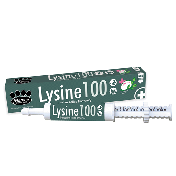Mervue Lysine 100 papildai imunitetui katėms, 30 ml
