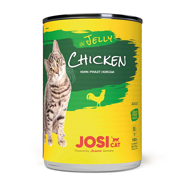 JosiCat Chicken in Jelly konservai katėms su vištiena drebučiuose, 400 g