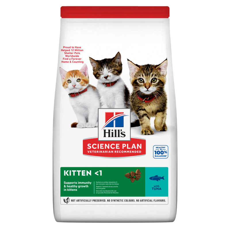 Hill's Science Plan Kitten sausas maistas kačiukams su tunu, 1.5kg