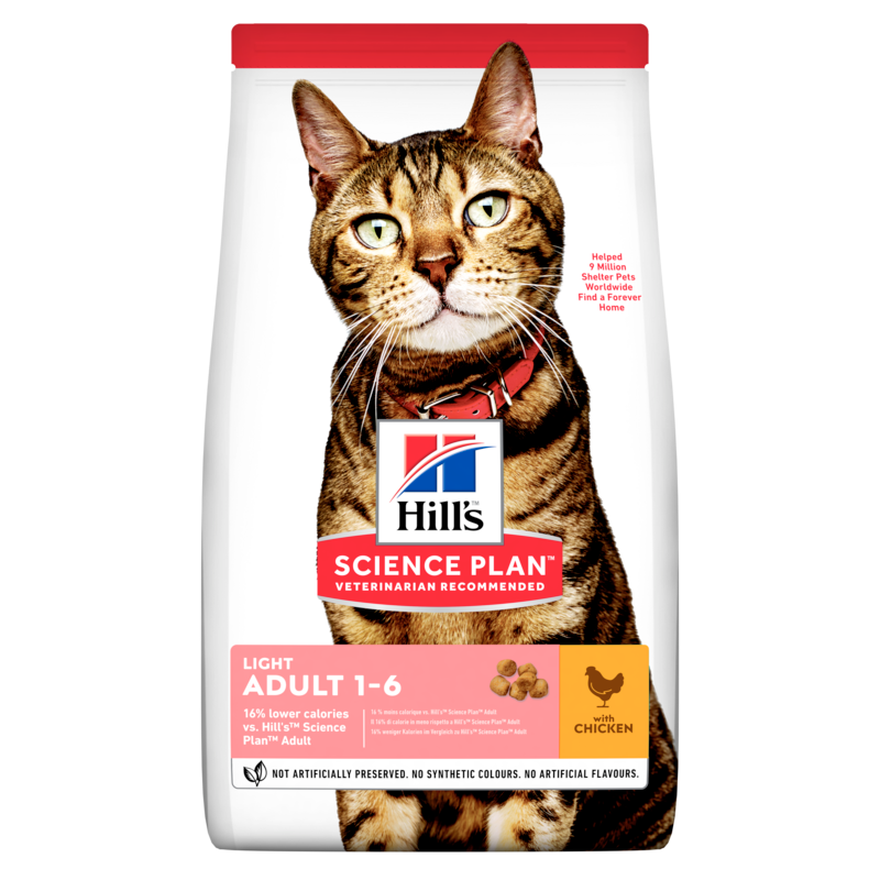 Hill's Science Plan Feline Adult Light su vištiena