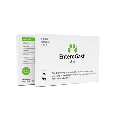 ENTEROGAST, pašaro papildas nuo viduriavimo, šunims ir katėms - 21tab.