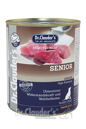 DR. CLAUDER'S SENIOR subalansuotas drėgnas maistas vyresnių šunų imuninei sistemai 800g