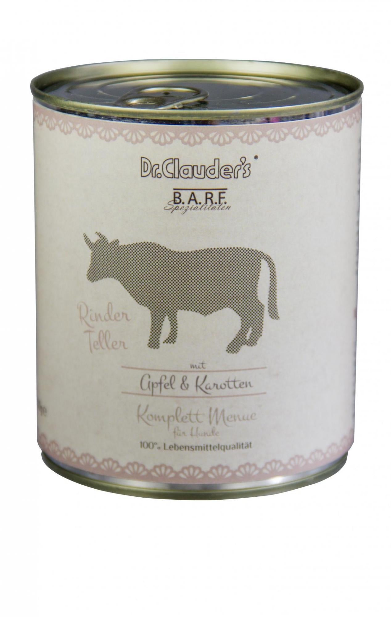 DR. CLAUDER'S BARF mėsos ir daržovių konservai šunims su jautiena 800g