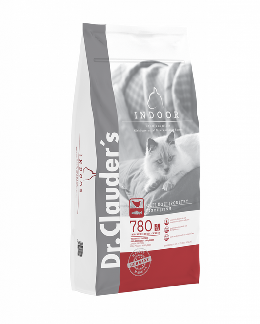 DR. CLAUDER`S INDOOR subalansuotas sausas maistas suaugusioms ramesnio būdo katėms 10 kg