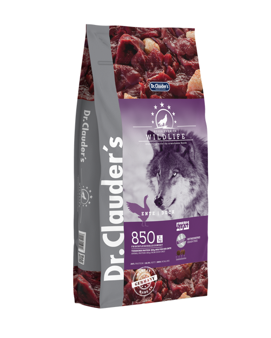 Dr. Clauder‘s Wildlife Duck visavertis super premium maistas su antiena šunims 11.5kg