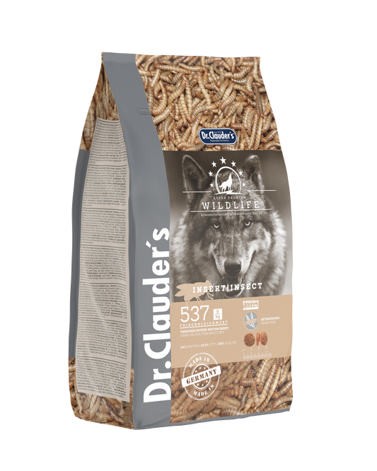Dr.Clauder's Wildlife Insekten, visaverstis super premium pašaras su vabzdžių miltais šunims 2kg