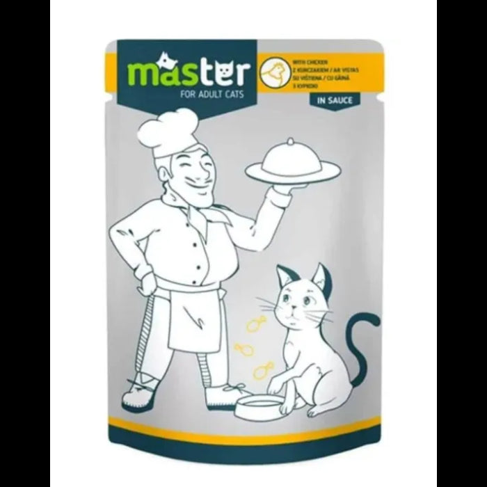 MASTER, konservai katėms su vištiena