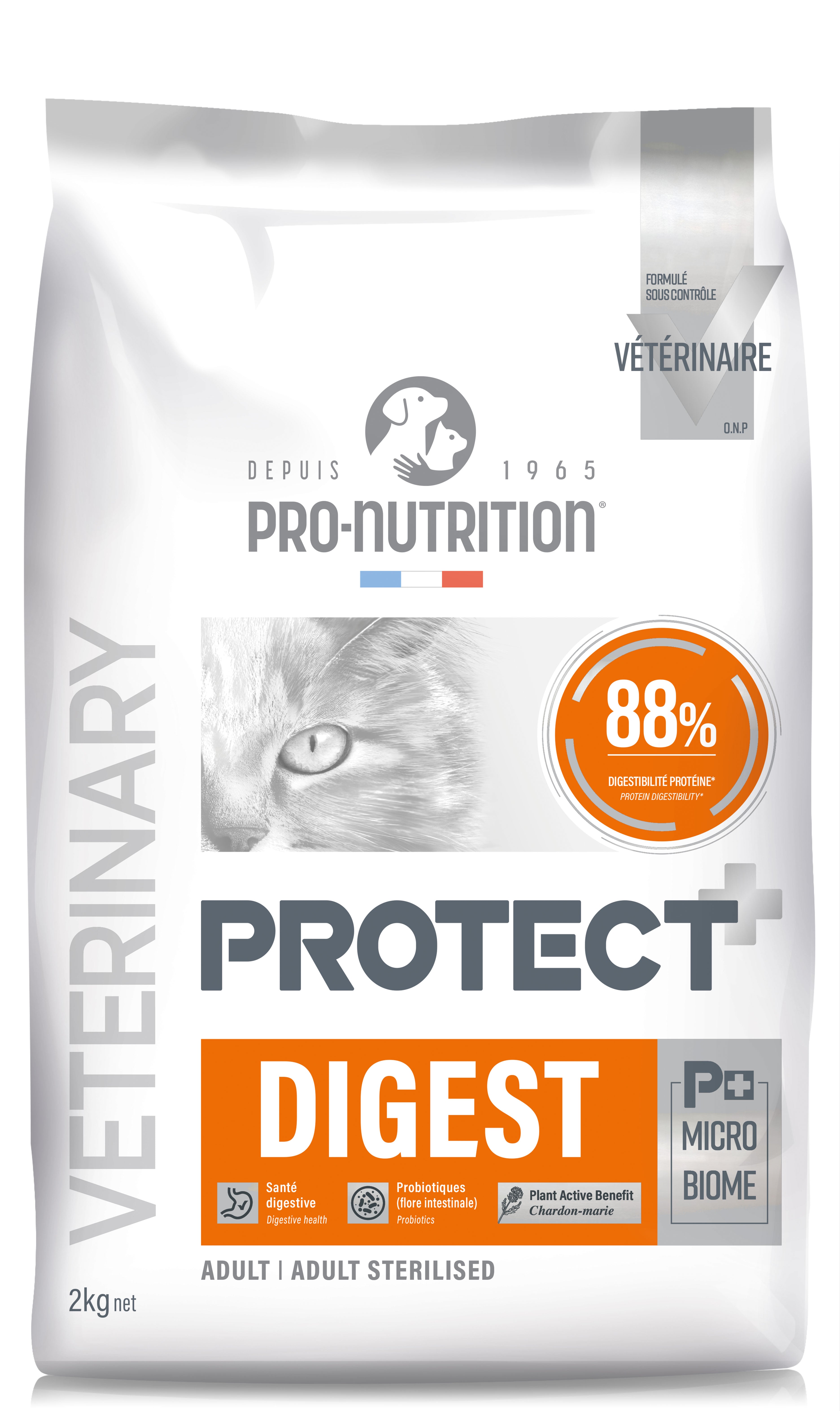 Pro-Nutrition Protect DIGEST sausas maistas virškinimo trakto ligomis sergančioms katėms 2 kg
