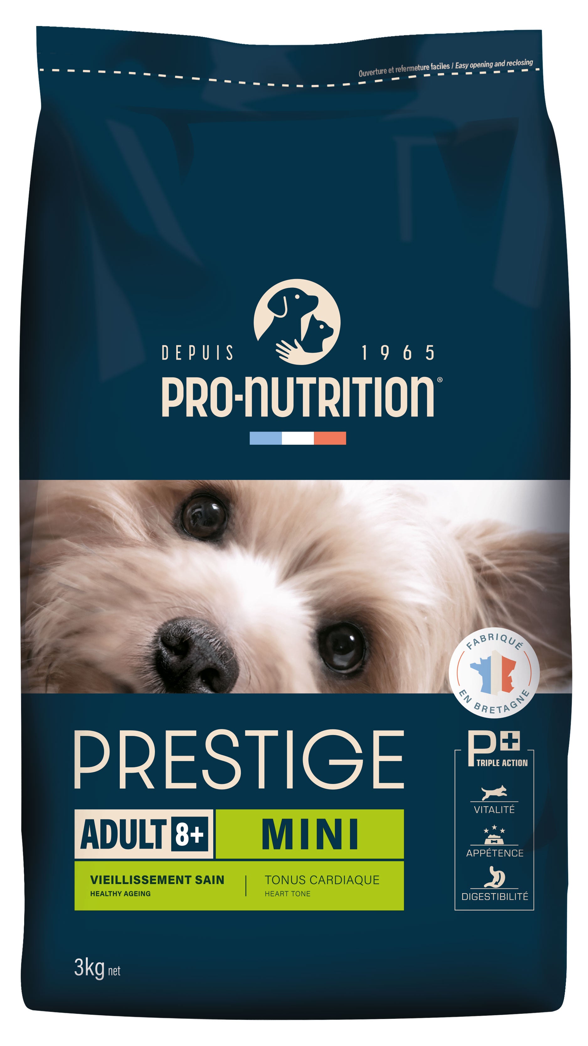 Pro-Nutrition Prestige Adult 8+ Mini sausas maistas nuo 8 metų mažų veislių šunims 3 kg