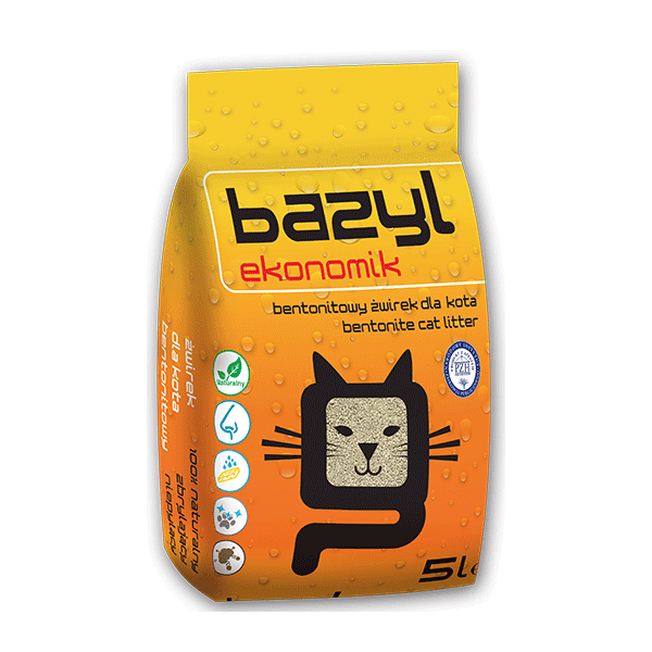 Bazyl Ekonomik bentonitinis kraikas katėms, 5 l