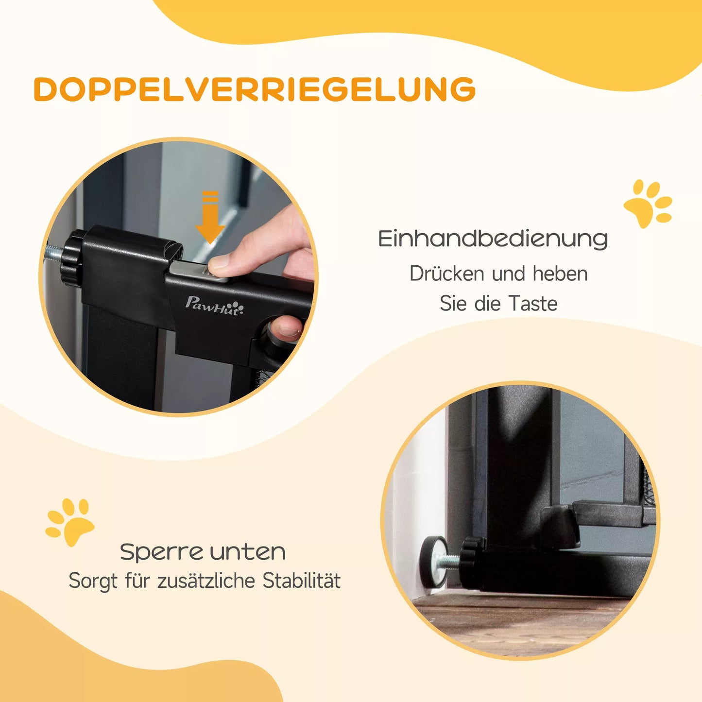 Apsauginiai varteliai laiptams ir naminiams gyvūnams, šunims, reguliuojami nuo 75 cm - 103 cm, juodi