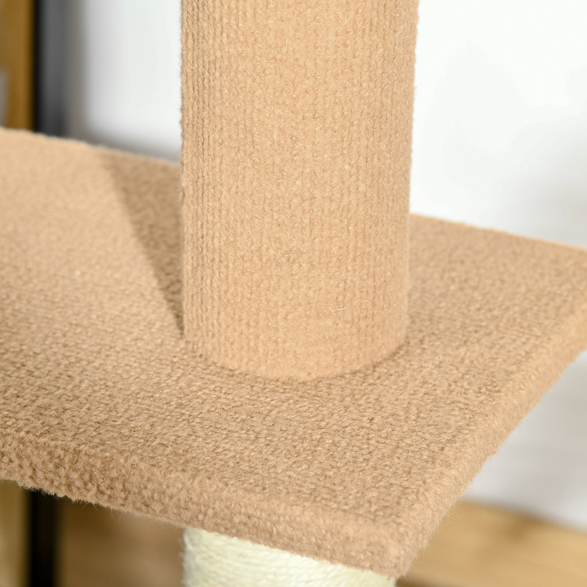 Draskyklė iki lubų 228–260 cm, reguliuojamo aukščio, su 4 platformomis, katėms iki 4 kg, chaki