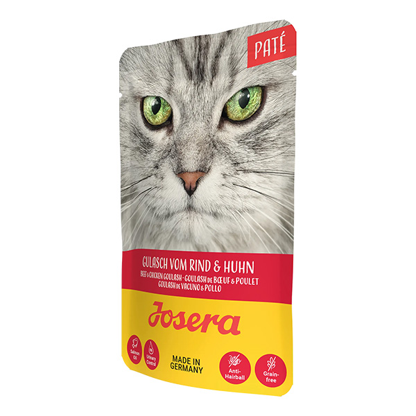 Josera Paté paštetas katėms su jautiena ir vištiena, 16x85 g