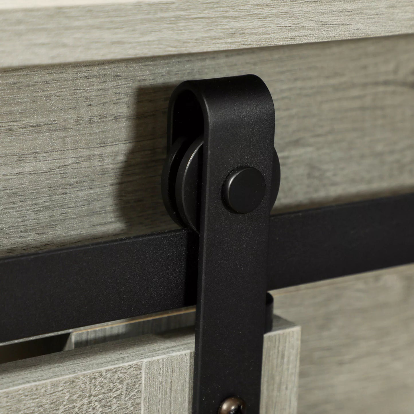 Šunų narvas su 2 durimis, šunų dėžė, transportavimo dėžė šunims, rustikinis dizainas, užrakinamas, pilkas