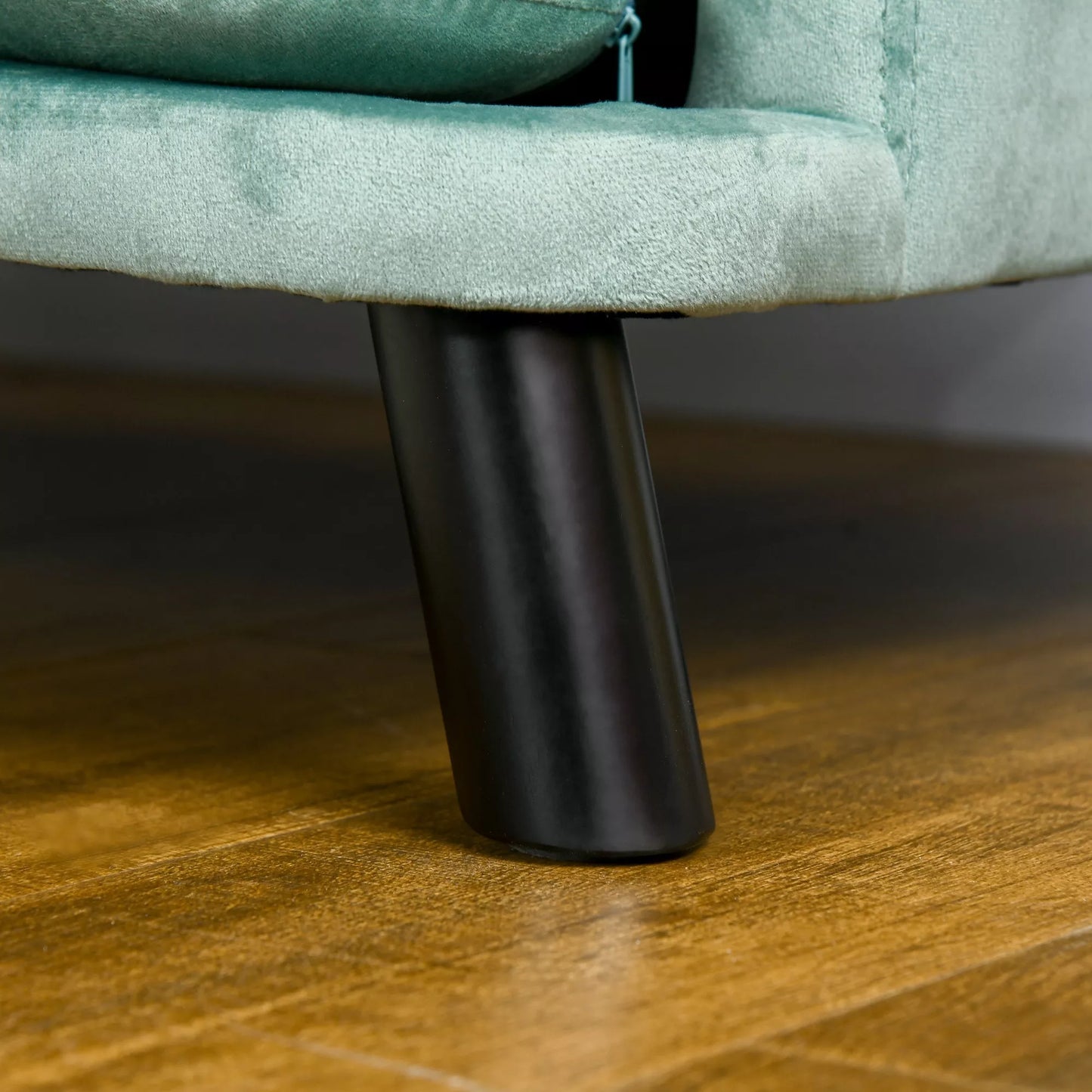 Gyvūnėlio sofa vidutinio dydžio ir dideliems šunims iki 25 kg, tvirta mediena, paminkštinta, žalia