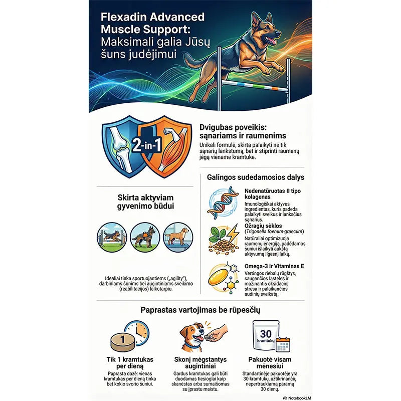 Flexadin Advanced Muscle support suņiem, N30