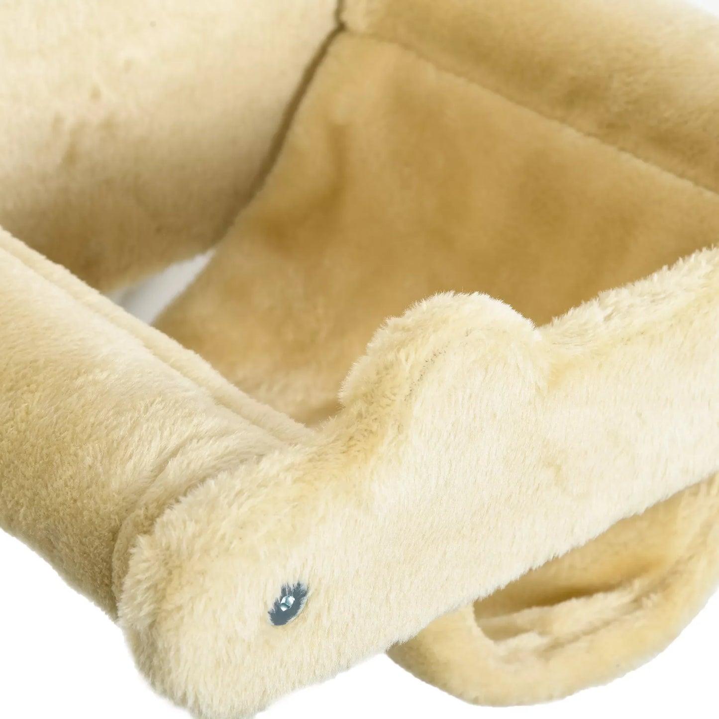 Kačių laipteliai, 4 dalių komplektas, 3 pakopų kopėtėlės, 2 platformos, hamakas, pliušinis užvalkalas, smėlio spalvos