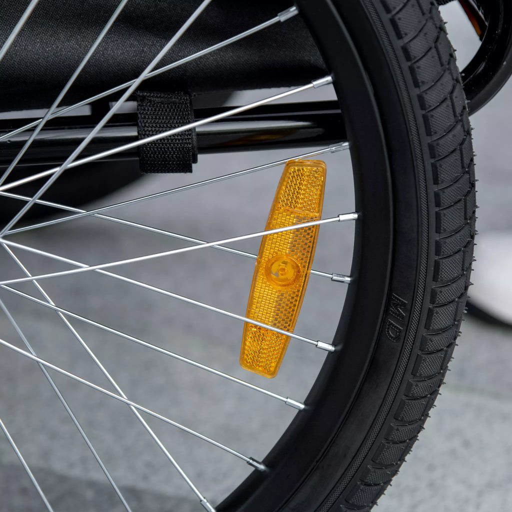 Salokāma suņu velosipēda piekabe, ūdensizturīga, oksfordas audums, tērauds, 140 x 71 x 83 cm, zila