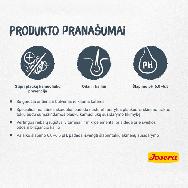 Josera Catelux sausas kačių maistas su paukštiena ir antiena, 2 kg aprašymas