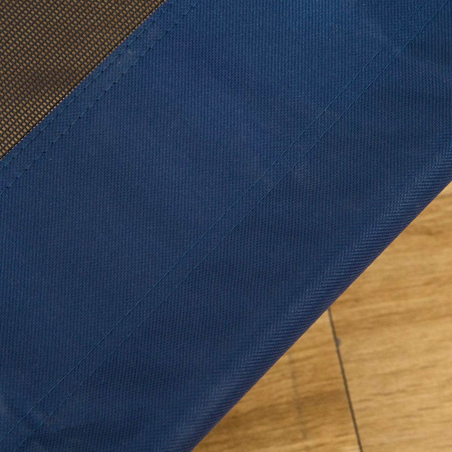 Šunų ir kačių lauko lova, augintinio gultas, miego vieta, plieninis rėmas, 600D Oksfordo audinys, mėlyna, 76 x 61 x 18 cm