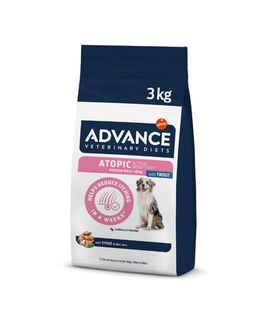 Advance Veterinary Diets Atopic Dog Med/Max (upėtakis) 3 kg