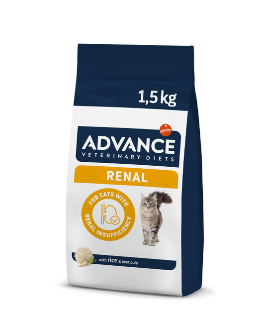Advance Veterinary Diets Renal Cat Sausas maistas katėms, sergančioms inkstų ligomis 1,5 kg