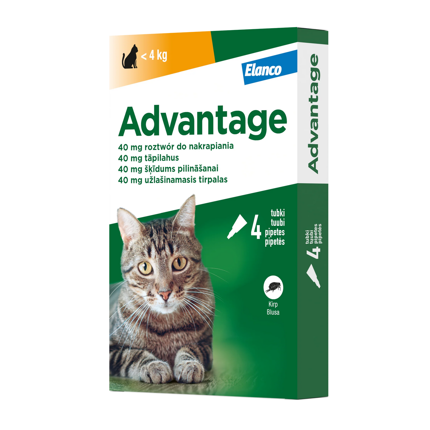 ADVANTAGE 40 katėms iki 4kg N4