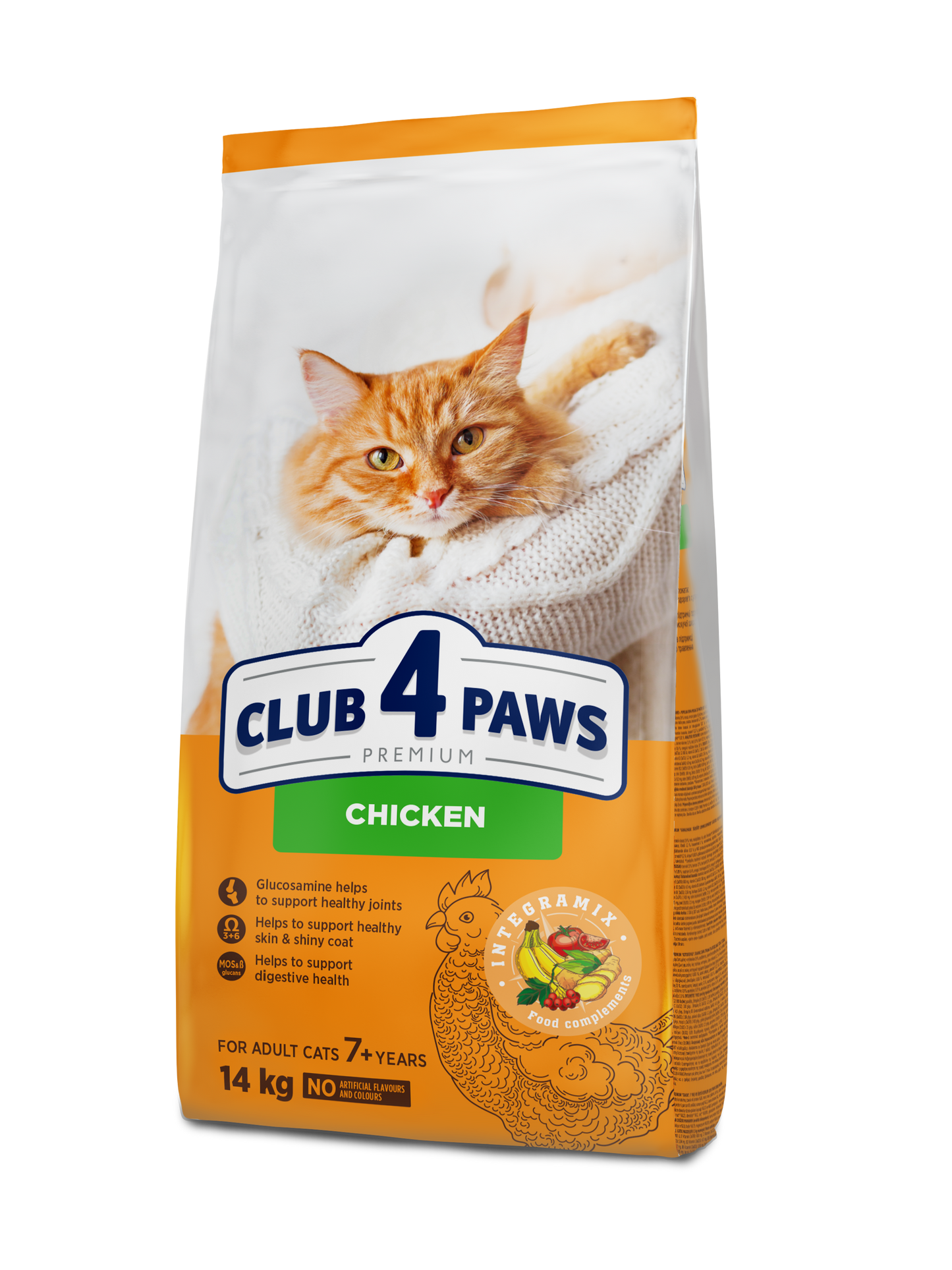 CLUB 4 PAWS PREMIUM VIŠTIENA. VISAVERTIS SAUSAS PAŠARAS SUAUGUSIOMS KATĖMS NUO 7 METŲ
