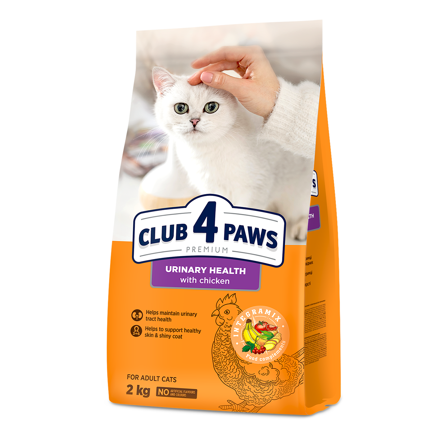 CLUB 4 PAWS PREMIUM ŠLAPIMO SISTEMOS SVEIKATAI PALAIKYTI . VISAVERTIS SAUSAS PAŠARAS SUAUGUSIOMS KATĖMS