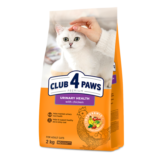 CLUB 4 PAWS PREMIUM ŠLAPIMO SISTEMOS SVEIKATAI PALAIKYTI . VISAVERTIS SAUSAS PAŠARAS SUAUGUSIOMS KATĖMS