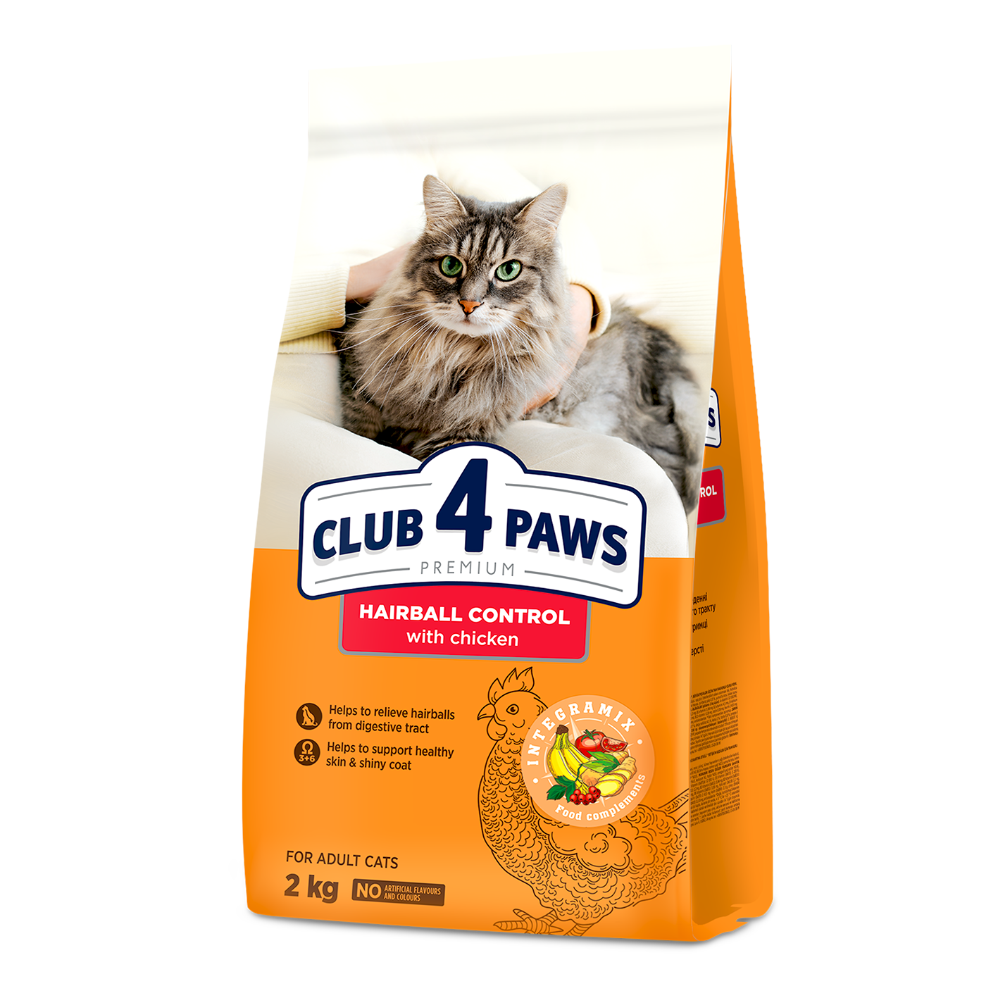 CLUB 4 PAWS PREMIUM PALENGVINANTIS PLAUKŲ SĄVĖLŲ ŠALINIMĄ. VISAVERTIS PAŠARAS SUAUGUSIOMS KATĖMS