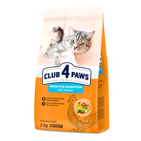 CLUB 4 PAWS PREMIUM JAUTRIAM VIRŠKINIMO TRAKTUI. VISAVERTIS PAŠARAS SUAUGUSIOMS KATĖMS