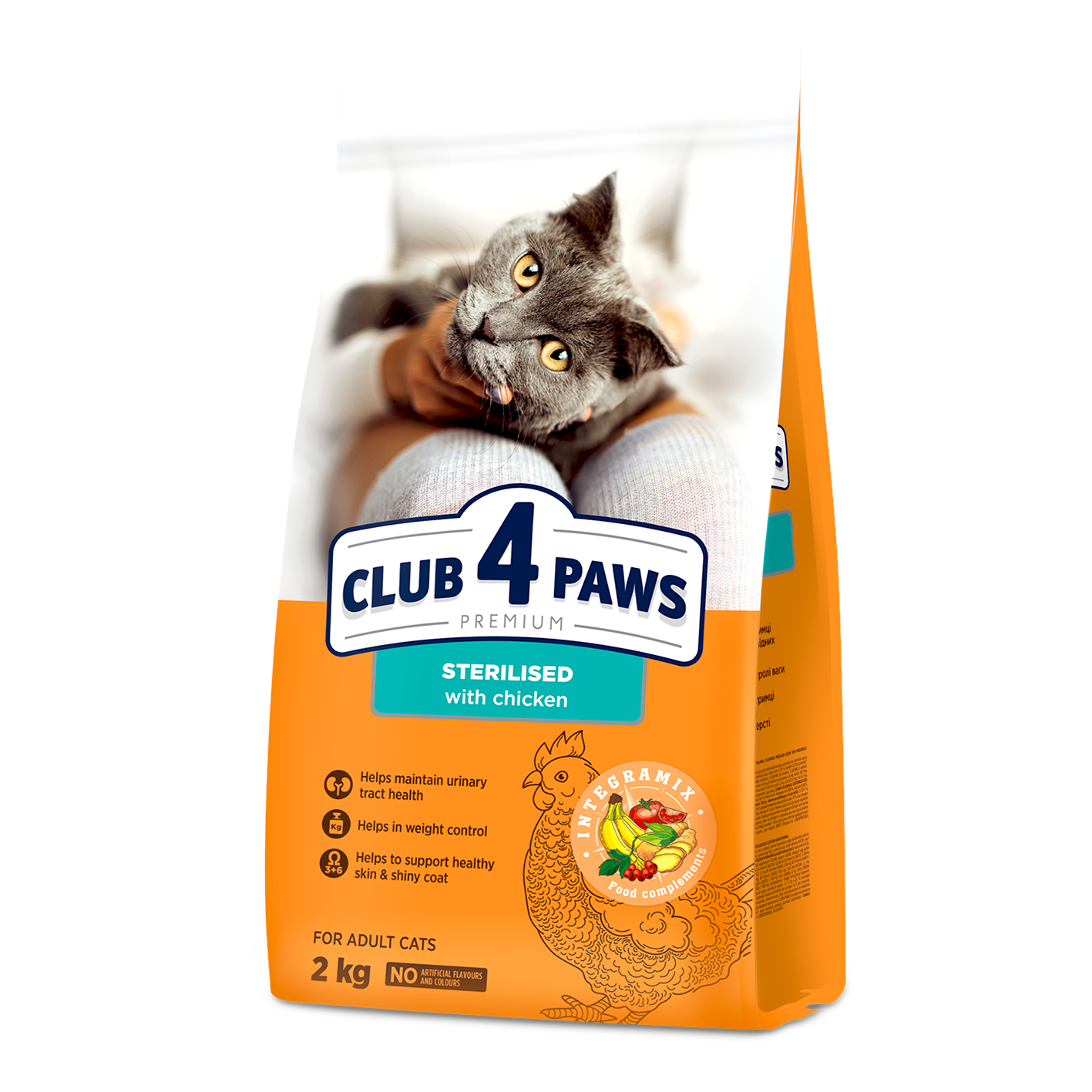 CLUB 4 PAWS PREMIUM SU VIŠTIENA VISAVERTIS PAŠARAS SUAUGUSIOMS STERILIZUOTOMS KATĖMS