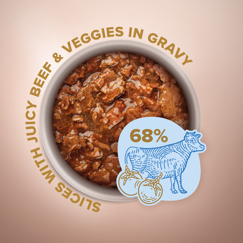 CLUB 4 PAWS Premium plus konservuotas ėdalas suaugusiems mažų veislių šunims su jautiena ir daržovėmis padaže 12x0.085 kg sudėtis