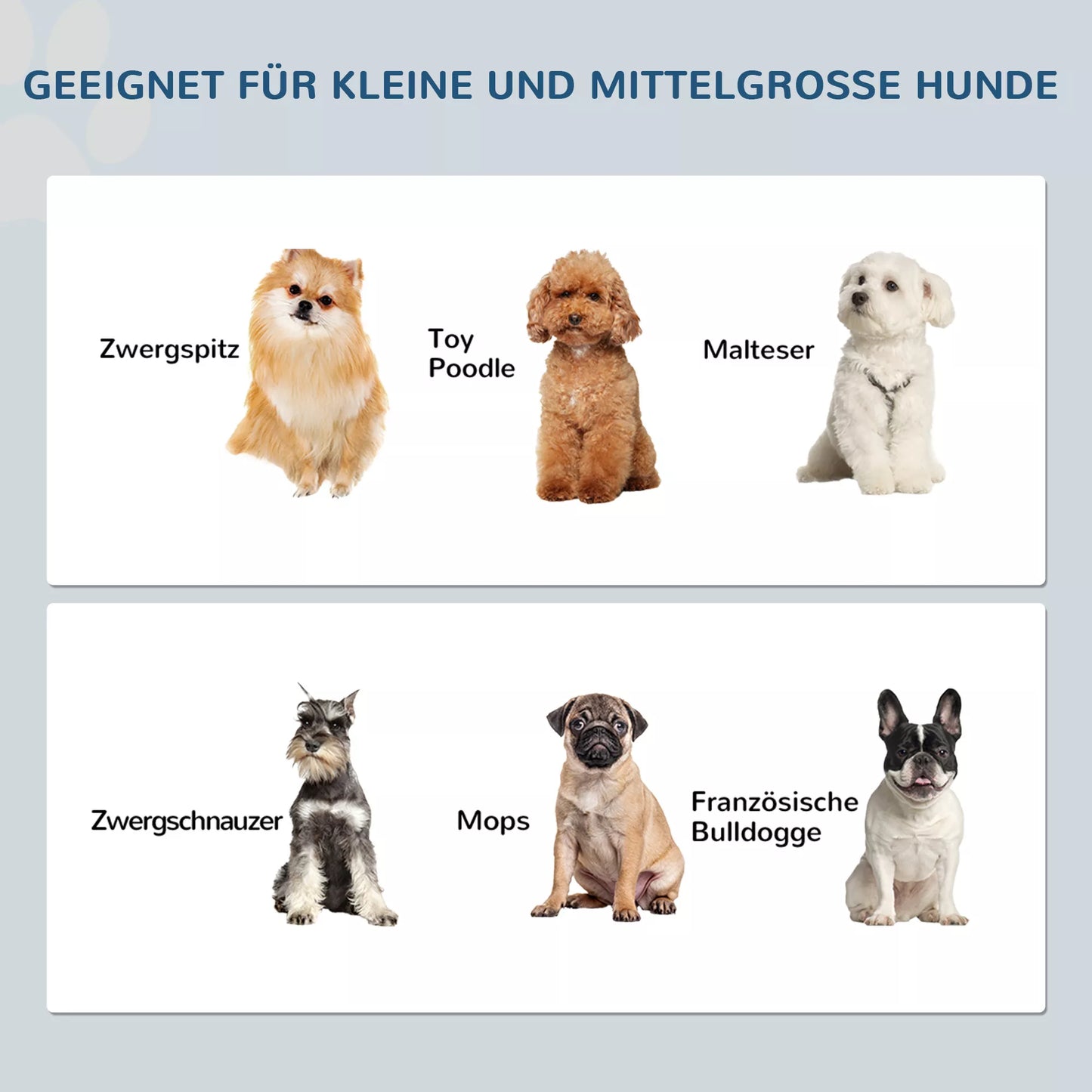 Šunų maitinimo stotelė, neslystanti, 44x24x15cm, pilka, 0,9L viename dubenyje