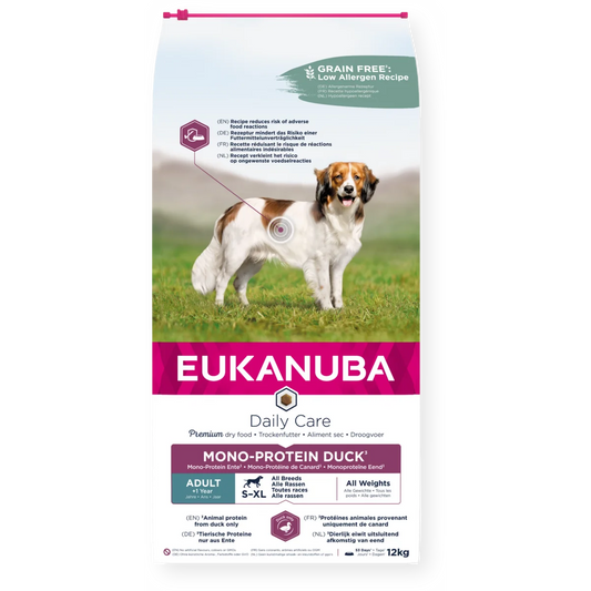 Eukanuba Daily Care Monoprotein sausas maistas su antiena, AB, 12 kg