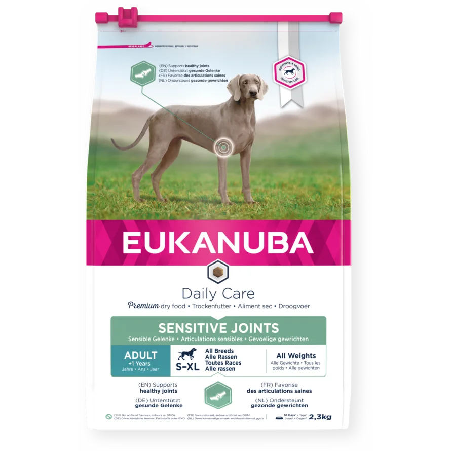 Eukanuba Daily Care Sensitive Joints sausas maistas šunims su vištiena, AB, 2,3 kg
