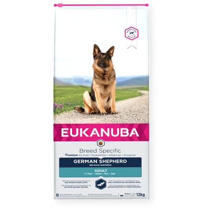 Eukanuba German Shephed Adult pašaras šunims vokiečių aviganiams su vištiena 12kg