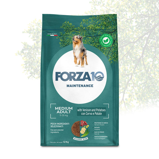 FORZA10 Medium Adult Maintenance su elniena ir bulvėmis