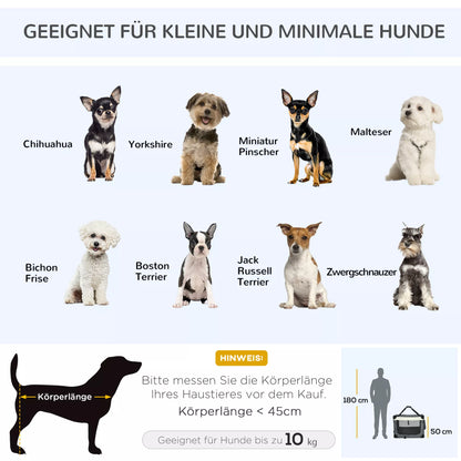 Transportavimo krepšys, transportavimo dėžė katėms ir mažiems šunims, sulankstoma, 3 durys, pilka, 70 x 51 x 50cm