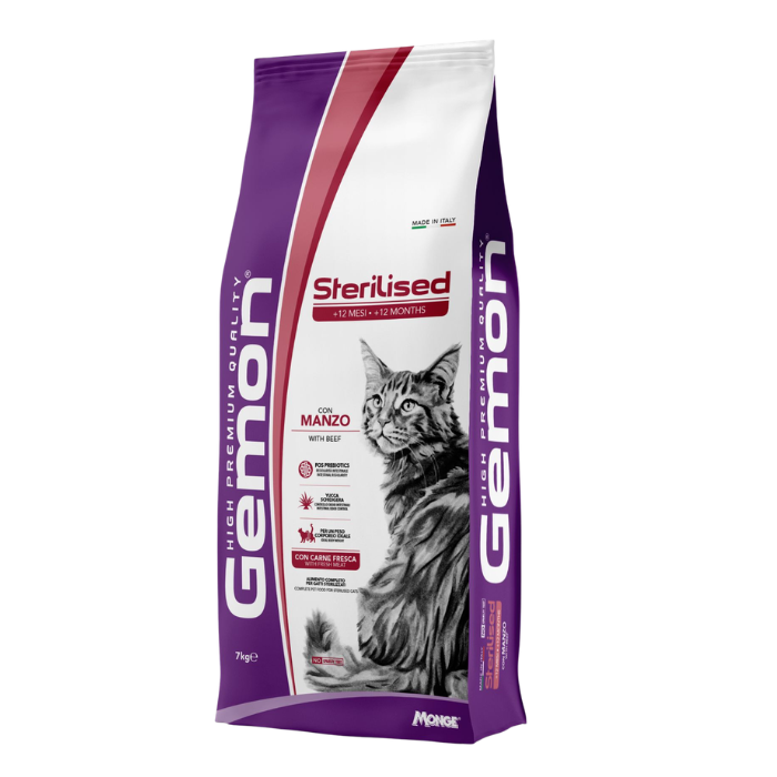 GEMON - Dry Cat Beef & rice 7 kg