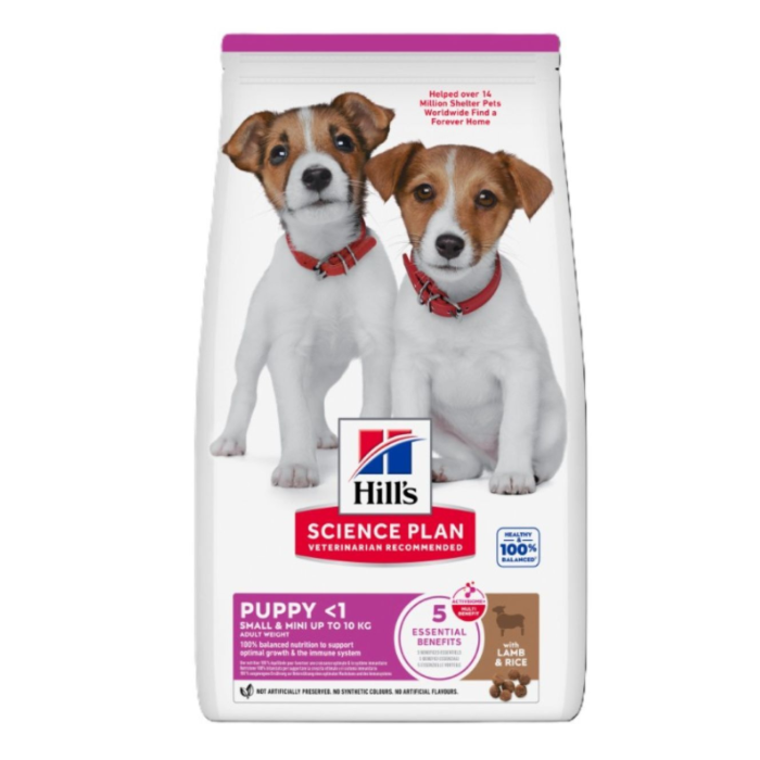 Hill's SP Canine Puppy Small&Mini Lamb&Rice nauja pakuotė