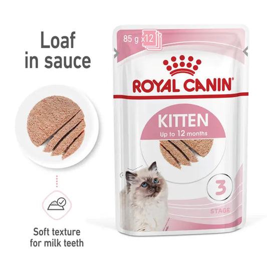 Instinctive drėgnas pašaras kačiukams Royal Canin (paštetas) augimui