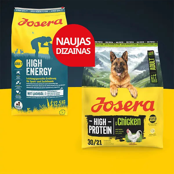 Josera High Protein Chicken sausas pašaras šunims su paukštiena, 3 kg nauja pakuotės išvaizda