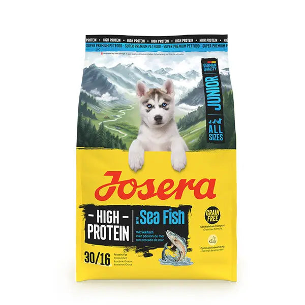 Josera High Protein Junior Sea Fish sausas pašaras jauniems šunims su žuvimi, 3 kg