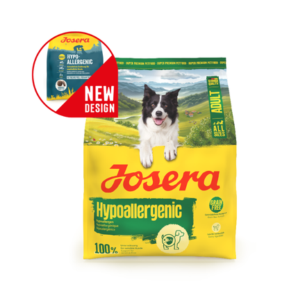 Josera Hypoallergenic begrūdis sausas pašaras jautriems šunims su vabzdžiais, 12,5 kg nauja pakuotė