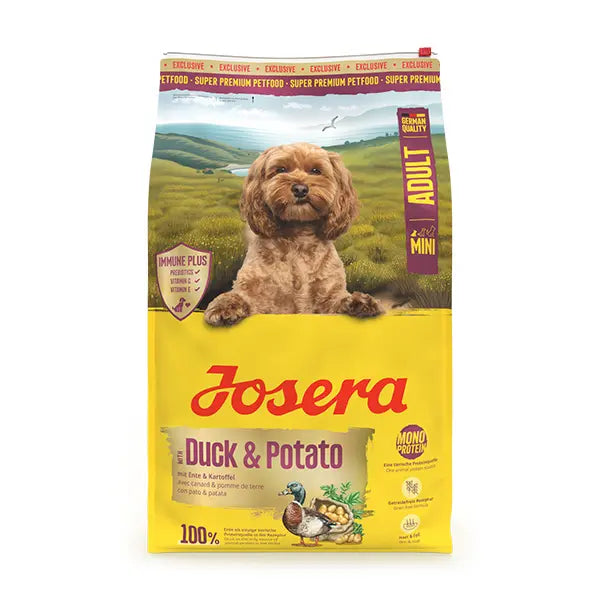 Josera Mini Duck+Potato sausas pašaras mažų veislių šunims su antiena, 10 kg